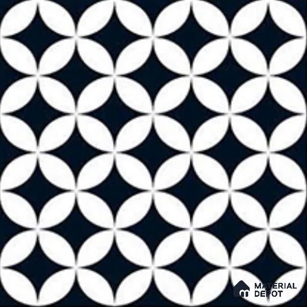 Moroccan Look Tile TL 09669 16x16 inch Matte Finish Vitrified Tile - 12 mm | Pattern Alignment May Vary | 2-3 mm Spacer is Mandatory