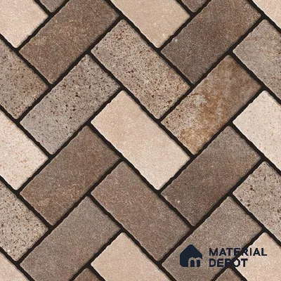 TL 08745 C Brown 1.31 ft x 1.31 ft Matte Finish Vitrified Floor Tile - 11 mm | Pattern Alignment May Vary | 2-3 mm Spacer is Mandatory