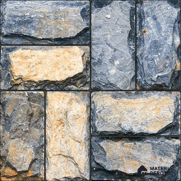 TL 08741 Multi Colour 1.31 ft x 1.31 ft Matte Finish Vitrified Floor Tile - 11 mm | Pattern Alignment May Vary | 2-3 mm Spacer is Mandatory
