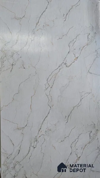 Marble Fluted LM 23428 8 ft x 4 ft Texture Finish Decorative Laminate - 1 mm | Suitable for TV Unit,Wardrobe, Kitchen Cabinets
