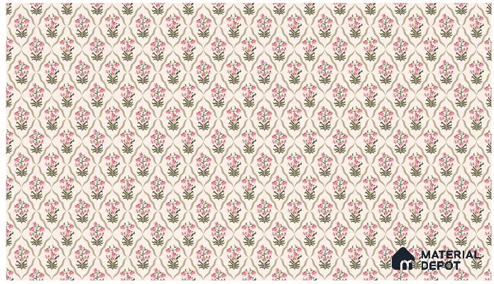 Paisley Blossom Flow Wallpaper with African Bohemian Spirit and Floral Motif | WP 05272 B Non Woven | 150 GSM WP01MTF Paper | (MOQ = 30 Sq. Ft.)