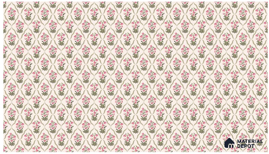 Paisley Blossom Flow Wallpaper with African Bohemian Spirit and Floral Motif Wallpaper | Material Depot