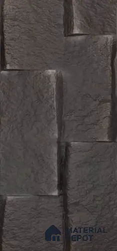 Black PU Stone Panel 4 ft x 1.5 ft Greek Stone Series | PN 05864 BZ Forge Rock Interior Grade PU Stone Panel | Thickness Varies from 75 mm - 85 mm | Width is Subjected to 5% Variation