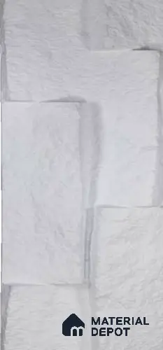 Ice White PU Stone Panel 4 ft x 1.5 ft Greek Stone Series | PN 05864 BW Frost Stone Interior Grade PU Stone Panel | Thickness Varies from 75 mm - 85 mm | Width is Subjected to 5% Variation