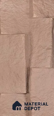 Brown PU Stone Panel 8 ft x 1.5 ft Greek Stone Series | PN 06154 CM Dune Stone Exterior Grade PU Stone Panel | Thickness Varies from 75 mm - 85 mm | Width is Subjected to 5% Variation
