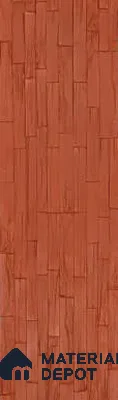Pumpkin Orange PU Stone Panel 3.8 ft x 1 ft Mosaic Strips Series | PN 06154 AJ Canyon Clay Exterior Grade PU Stone Panel | Thickness Varies from 25 mm - 30 mm | Width is Subjected to 5% Variation