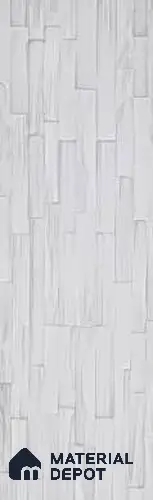 Ice White PU Stone Panel 3.8 ft x 1 ft Mosaic Strips Series | PN 05864 AK Frost Stone Interior Grade PU Stone Panel | Thickness Varies from 25 mm - 30 mm | Width is Subjected to 5% Variation