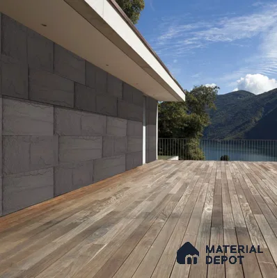 Grey PU Stone Panel 4 ft x 2 ft Madrid Stone Series | PN 05864 U Mist Brick Interior Grade PU Stone Panel | Thickness Varies from 25 mm - 35 mm | Width is Subjected to 5% Variation