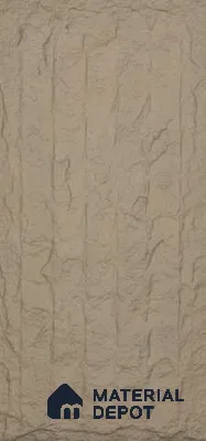 Beige PU Stone Panel 4 ft x 2 ft Japanese Stone Series | PN 06154 CT Earth Stone Exterior Grade PU Stone Panel | Thickness Varies from 75 mm - 85 mm | Width is Subjected to 5% Variation