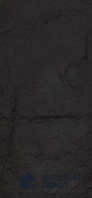 Black PU Stone Panel 4 ft x 2 ft Madrid Stone Series | PN 05864 S Forge Rock Interior Grade PU Stone Panel | Thickness Varies from 25 mm - 35 mm | Width is Subjected to 5% Variation