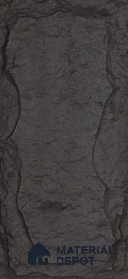 Black PU Stone Panel 4 ft x 2 ft Mega Stone Series | PN 05864 E Forge Rock Interior Grade PU Stone Panel | Thickness Varies from 50 mm - 65 mm | Width is Subjected to 5% Variation