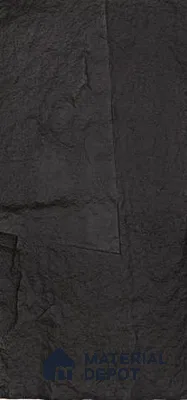 Black PU Stone Panel 4 ft x 2 ft Shanton Stone Series | PN 06154 BB Forge Rock Exterior Grade PU Stone Panel | Thickness Varies from 65 mm - 75 mm | Width is Subjected to 5% Variation
