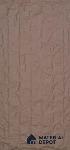 Brown PU Stone Panel 4 ft x 2 ft Japanese Stone Series | PN 06154 CU Dune Stone Exterior Grade PU Stone Panel | Thickness Varies from 75 mm - 85 mm | Width is Subjected to 5% Variation