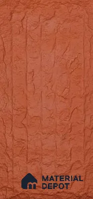 Pumpkin Orange PU Stone Panel 4 ft x 2 ft Japanese Stone Series | PN 06154 CR Canyon Clay Exterior Grade PU Stone Panel | Thickness Varies from 75 mm - 85 mm | Width is Subjected to 5% Variation