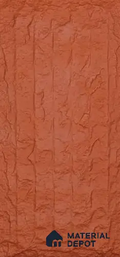 Pumpkin Orange PU Stone Panel 4 ft x 2 ft Japanese Stone Series | PN 06154 CR Canyon Clay Exterior Grade PU Stone Panel | Thickness Varies from 75 mm - 85 mm | Width is Subjected to 5% Variation
