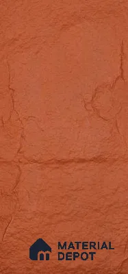 Pumpkin Orange PU Stone Panel 4 ft x 2 ft Madrid Stone Series | PN 05864 O Canyon Clay Interior Grade PU Stone Panel | Thickness Varies from 25 mm - 35 mm | Width is Subjected to 5% Variation