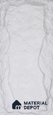 Ice White PU Stone Panel 4 ft x 2 ft Mega Stone Series | PN 05864 B Frost Stone Interior Grade PU Stone Panel | Thickness Varies from 50 mm - 65 mm | Width is Subjected to 5% Variation