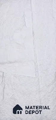 Ice White PU Stone Panel 4 ft x 2 ft Shanton Stone Series | PN 05864 AY Frost Stone Interior Grade PU Stone Panel | Thickness Varies from 65 mm - 75 mm | Width is Subjected to 5% Variation