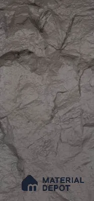 Ash Grey PU Stone Panel 8 ft x 2 ft Turkey Stone Series | PN 06154 BU Mist Brick Exterior Grade PU Stone Panel | Thickness Varies from 75 mm - 85 mm | Width is Subjected to 5% Variation