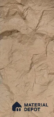 Ivory PU Stone Panel 8 ft x 2 ft Turkey Stone Series | PN 05864 BQ Earth Stone Interior Grade PU Stone Panel | Thickness Varies from 75 mm - 85 mm | Width is Subjected to 5% Variation