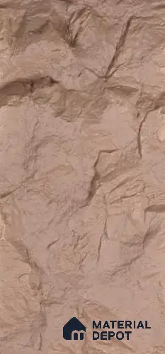 Beige PU Stone Panel 8 ft x 2 ft Turkey Stone Series | PN 05864 BR Dune Stone Interior Grade PU Stone Panel | Thickness Varies from 75 mm - 85 mm | Width is Subjected to 5% Variation
