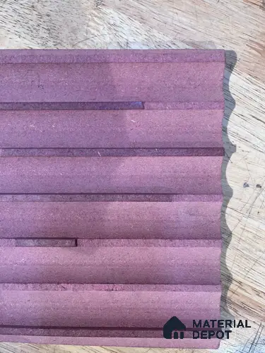 Duco Paintable Fiberboard Texture Design 8 ft x 4 ft Exterior Grade MDF Panel - 12 mm | Groove Width 1 inch