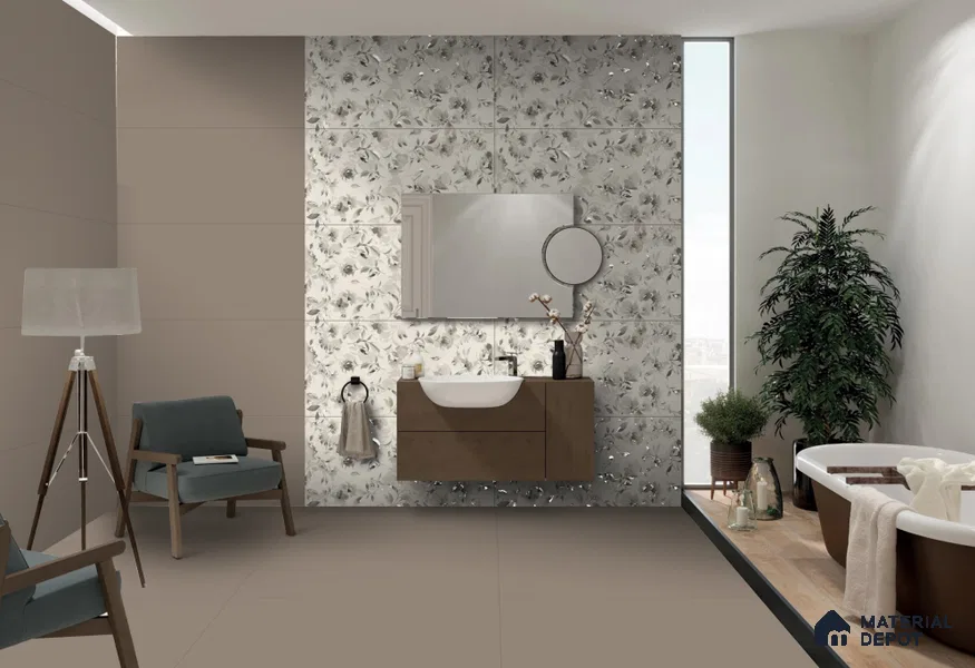 TL 11405 C Dark 1 Brown Matte Finish 4 ft x 2 ft Glaze Vitrified Tile - 9 mm
