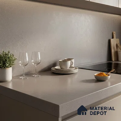 Plain Look Counter Top Slab TL 06025 Epic Graphite 8 ft x 2.6 ft mm Full Body Vitrified Matte Finish - 15 mm | Suitable For Counter Top, Dining Table Top & Window Frame