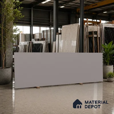 Plain Look Counter Top Slab TL 06025 Epic Graphite 8 ft x 2.6 ft mm Full Body Vitrified Matte Finish - 15 mm | Suitable For Counter Top, Dining Table Top & Window Frame