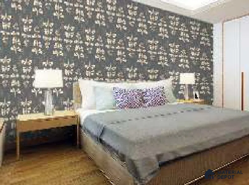 POS018-13 | Modern Series Florals Look 40 inches Sandblast Paper (Customized Size Wallpaper)