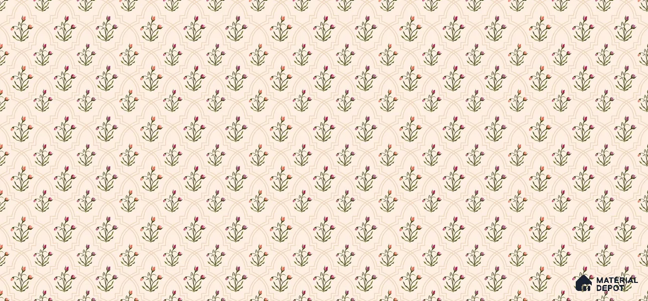 Prismatic Hand-Drawn Geometric Petals Wallpaper Crafted for Modern Textile Patterns | WP 05268 B Non Woven | 150 GSM WP01MTF Paper | (MOQ = 30 Sq. Ft.)