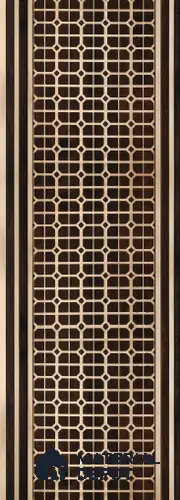 Brown Patterned Look Charcoal Decorative Wall Panel PN 05636 8 ft x 1 ft - 7 mm | Suitable for Feature Wall, TV Unit & Living Room | Width is Subjected to 5% Variation