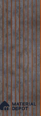 PN 05637 Charcoal Decorative Wall Panel - 8 ft x 1 ft - 7 mm | Width is Subjected to 5% Variation