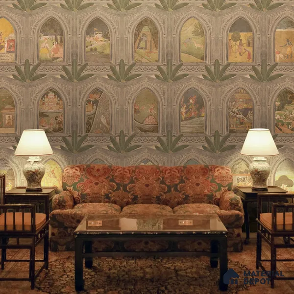 Ramayan- Luxury Wallpaper for Living and Pooja Rooms Canvas (Customized Size Wallpaper)