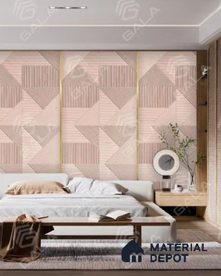 Duco Paintable Rose Maze Geoline 8 ft x 4 ft CNC Made HDHMR Panel - 17 mm
