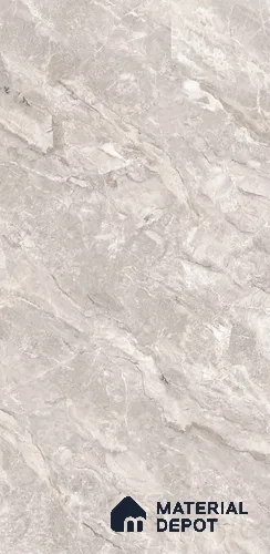 TL 08619 Silver 4 ft x 2 ft Glossy Finish Vitrified Floor & Wall Tile - 9 mm