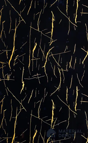 Black Marble Look UPVC High Gloss Finish UV Marble Polygranite Sheets 8 ft x 4 ft | PG 00087 - 3 mm