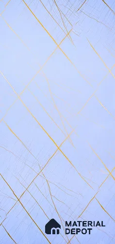 White Marble Look UPVC High Gloss Finish UV Marble Polygranite Sheets 8 ft x 4 ft | PG 00091 - 3 mm