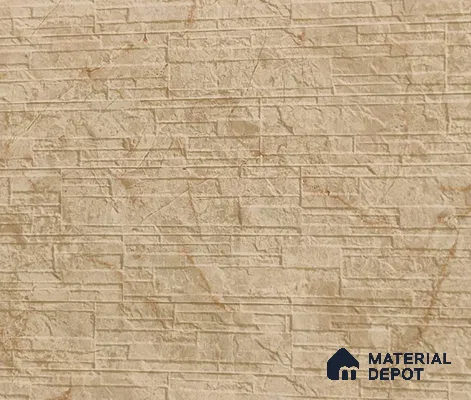 WL 00234 Castle Rock Clay Texture Finish 1190 x 600 mm Soft Stone Wall Cladding - 3 mm | Suitable for Living Room, Elevation & Outdoor Walls