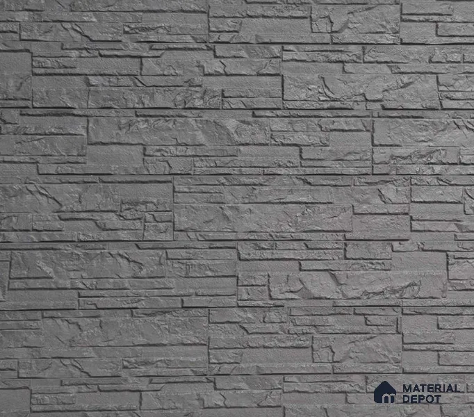 WL 00233 Castle Rock Clay Texture Finish 1190 x 600 mm Soft Stone Wall Cladding - 3 mm | Suitable for Living Room, Elevation & Outdoor Walls