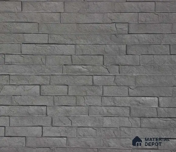 WL 00231 Strip Stone Clay Texture Finish 1200 x 560 mm Soft Stone Wall Cladding - 3 mm | Suitable for Living Room, Elevation & Outdoor Walls