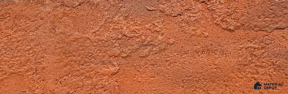 WL 00196 Rustic Brick Clay Texture Finish 212 x 58 mm Soft Stone Wall Cladding - 3 mm | Suitable for Living Room, Elevation & Outdoor Walls