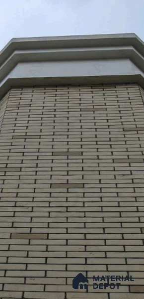WL 00205 Natural Brick Clay Texture Finish 238 x 60 mm Soft Stone Wall Cladding - 3 mm | Suitable for Living Room, Elevation & Outdoor Walls