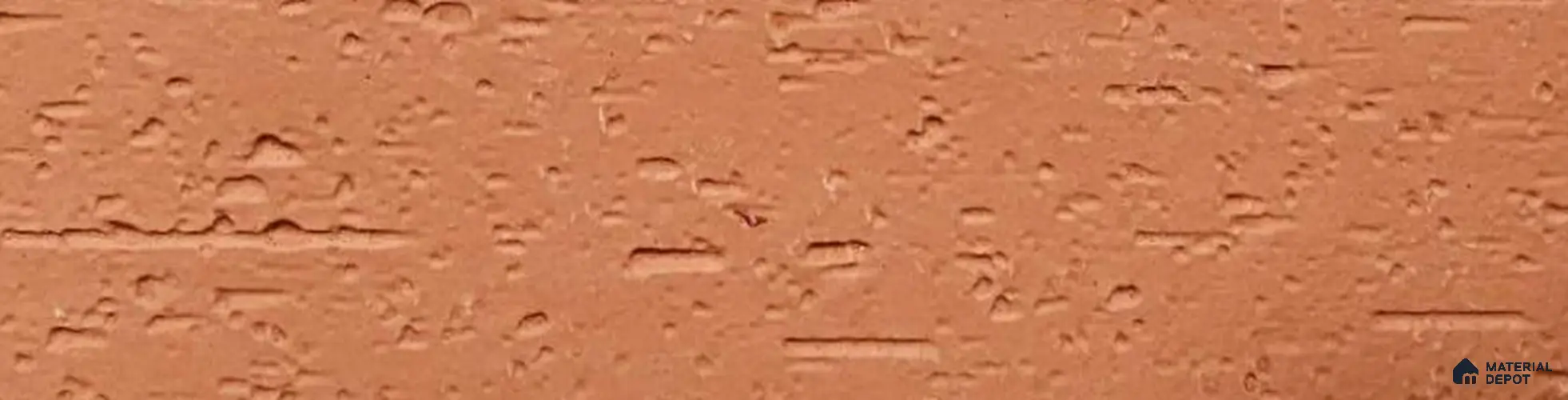 WL 00197 Classic Brick Clay Texture Finish 240 x 60 mm Soft Stone Wall Cladding - 3 mm | Suitable for Living Room, Elevation & Outdoor Walls