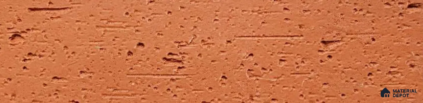 WL 00198 Classic Brick Clay Texture Finish 240 x 60 mm Soft Stone Wall Cladding - 3 mm | Suitable for Living Room, Elevation & Outdoor Walls (Sample)