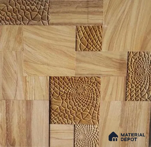 WL 00385 Spyder Natural Stone Wall Cladding | Set Contains Mix Sizes of 300x300 mm, 300x150 mm, 150x150 mm | Coverage Area 8 Sq. Ft. | Stone is a Natural Product, Please Expect Variation in Shades
