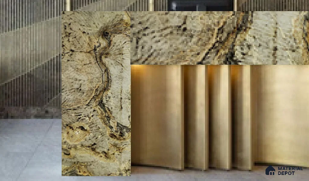 WL 00276 B Natural Lucentier Translucent Design 8 ft x 4 ft Stone Veneer - 4 mm | Suitable for Facade, Wardrobe & Bedroom