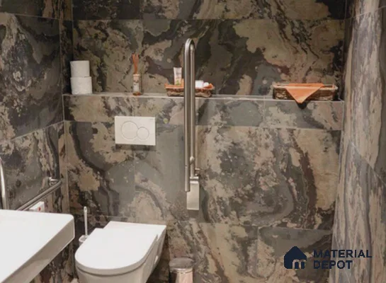WL 00242 Natural Stonier Opaque Design 8 ft x 4 ft Stone Veneer - 2 mm | Suitable for Facade, Wardrobe & Bedroom