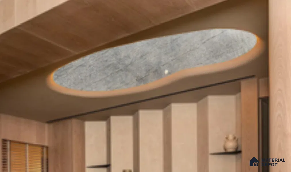 WL 00291 Natural Lucentier Translucent Design 8 ft x 4 ft Stone Veneer - 2 mm | Suitable for Facade, Wardrobe & Bedroom
