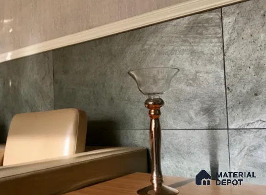 WL 00260 Natural Stonier Opaque Design 8 ft x 4 ft Stone Veneer - 2 mm | Suitable for Facade, Wardrobe & Bedroom